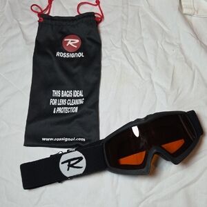 Rossignol VR Goggles with Black Frame and Orange Lens